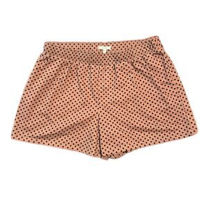 Maurices Women's Coral with Navy Polka Dot Boy Shorts Size L NwOT